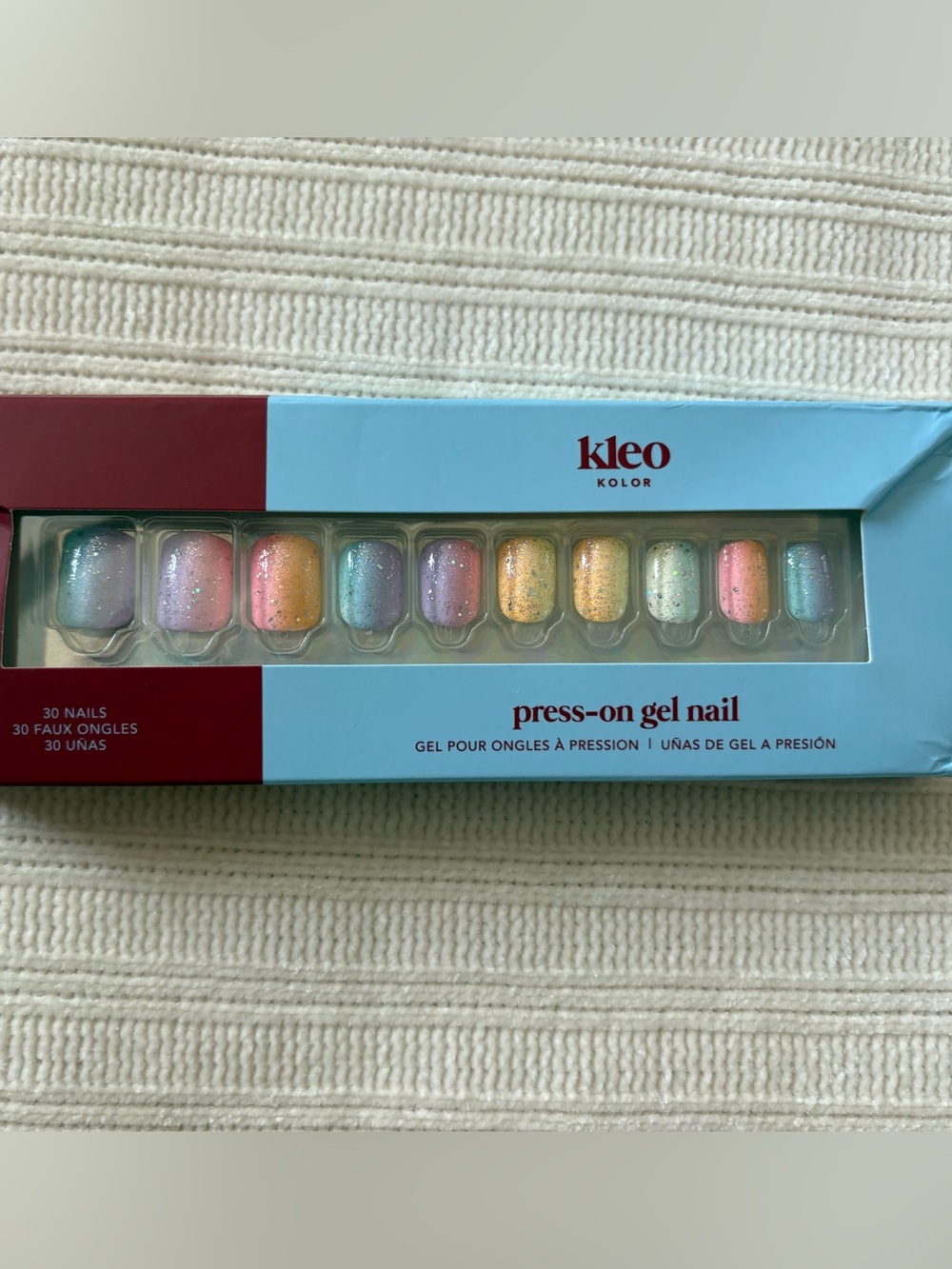 Kleo Kolor Pastel Multi-Color Press-On Gel Nails